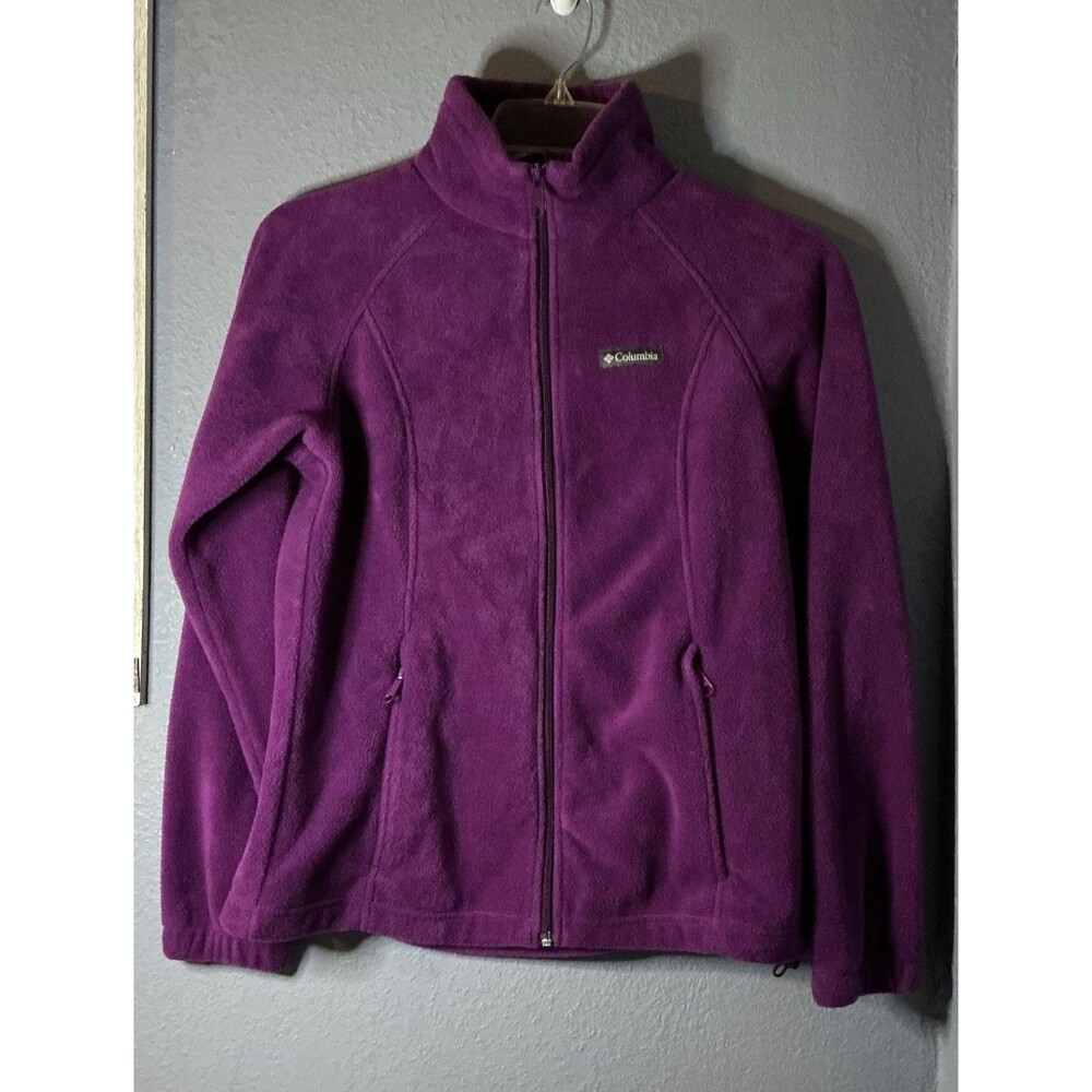 Columbia Benton Springs Fleece Jacket Women’s Medium Purple Razzle Plum Full Zip